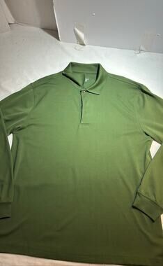 Pro Tour Green Long Sleeve Polo Shirt